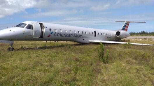 American Eagle ERJ145 Veers Off Runway at Bahamas