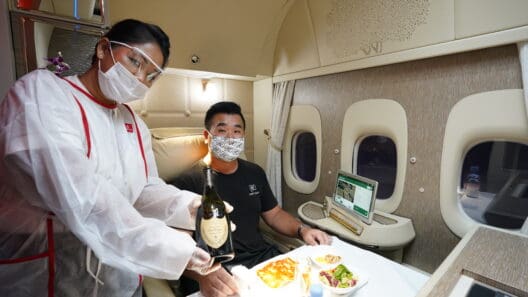 Emirates Shower Spa Onboard Lounge