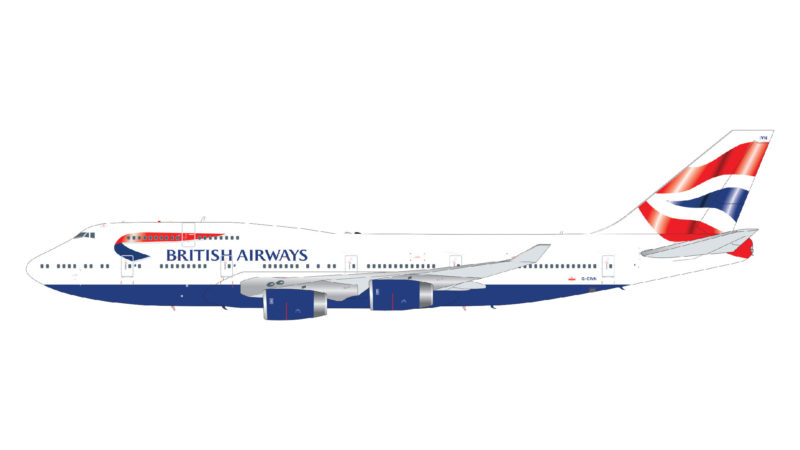 GeminiJets G2BAW906 1:200 British Airways Boeing 747-400 G-CIVN