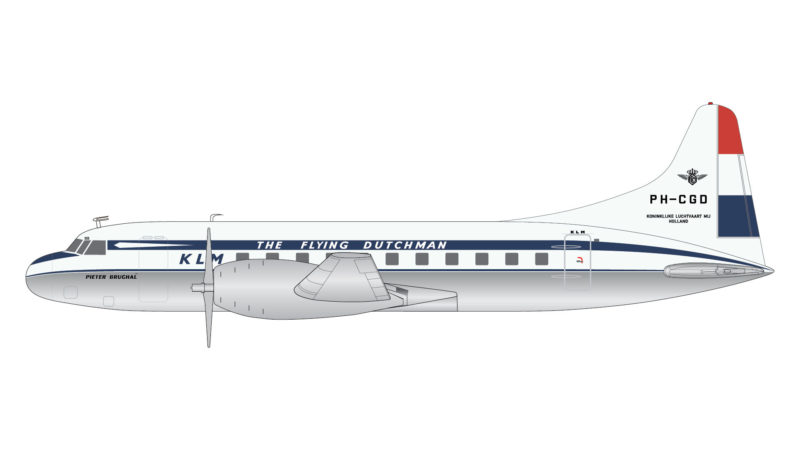 GeminiJets G2KLM846 1:200 KLM Convair 340 PH-CGD