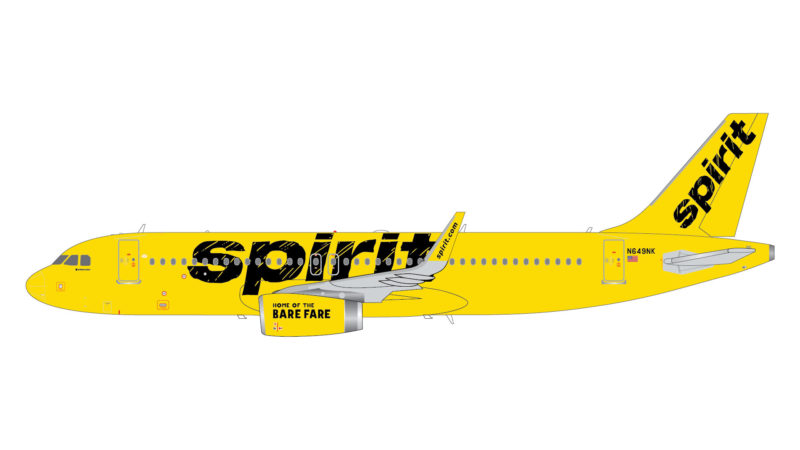 GeminiJets G2NKS550 1:200 Spirit Airlines Airbus A320-200 N649NK
