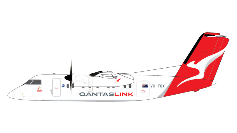 GeminiJets GJQFA1856 1:400 QantasLink Bombardier Dash 8-200 VH-TQX