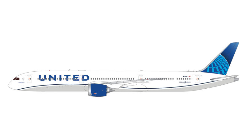 GeminiJets GJUAL1808 1:400 United Airlines Boeing 787-10 N12010