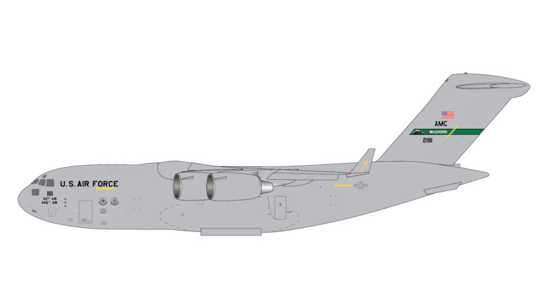 GeminiJets GMUSA090 1:400 U.S. Air Force C-17 Globemaster III (McChord AFB)
