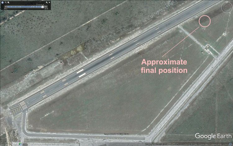 an aerial view of a road