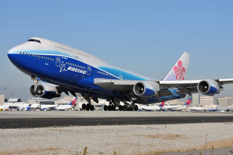 China Airlines B747-400 in Boeing Livery