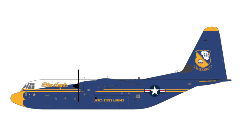 GeminiJets G2USM921 1:200 USMC Blue Angels Lockheed C-130J Hercules