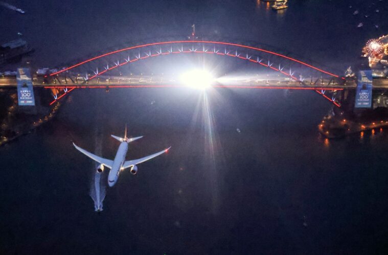 Qantas Centenary Flight Sydney