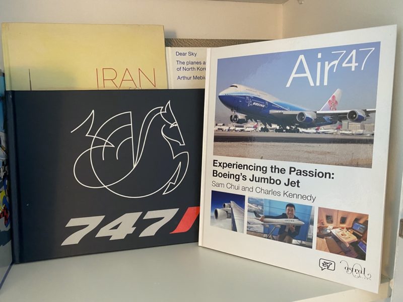 a book with a picture of an airplane