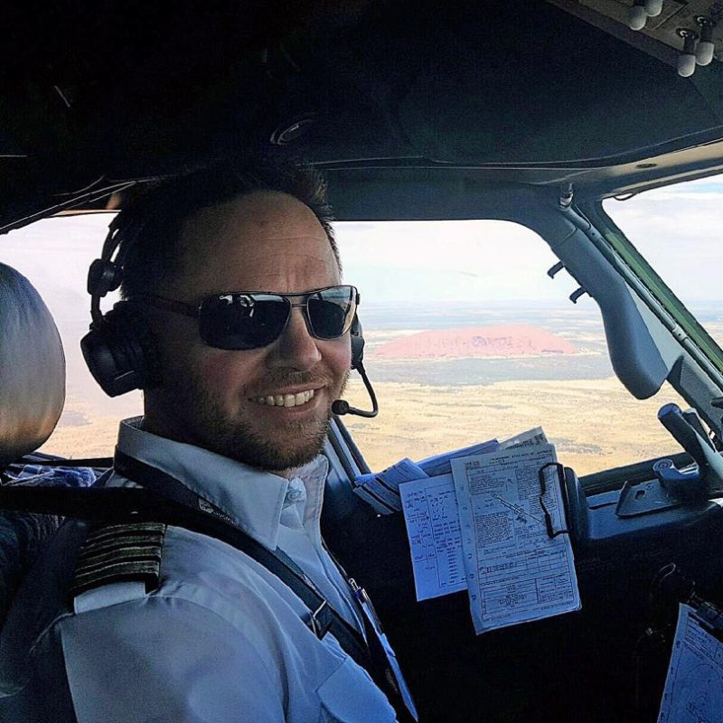 Adam Snelgar in the Cockpit