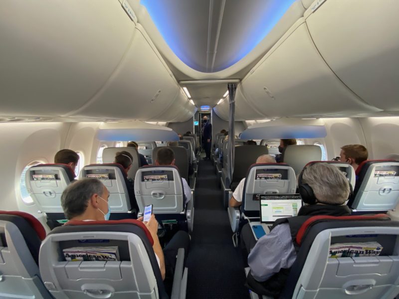 people sitting in an airplane