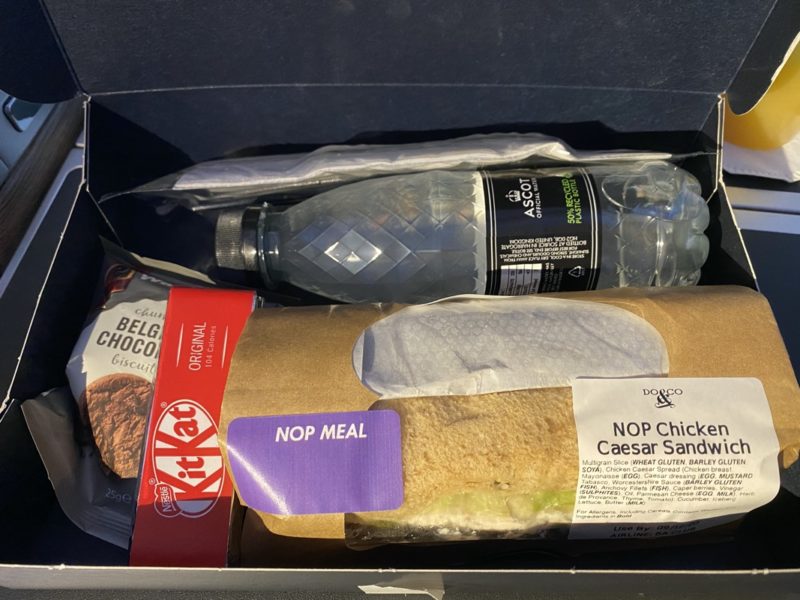 British Airways Business Class Snack Box