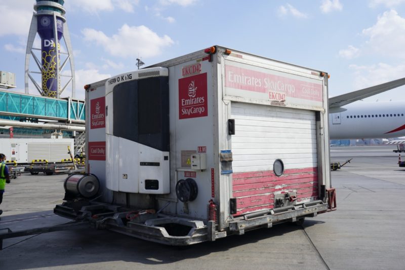 Cool Dolly act like giant mobile refrigerators transport temperature sensitive shipment on the ramp