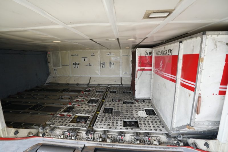 Emirates B777-300/ER has 14 container space in the lower deck