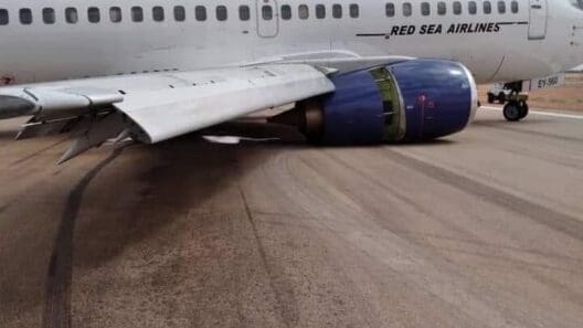 Air Djibouti Boeing 737 Suffers Gear Collapse During Landing