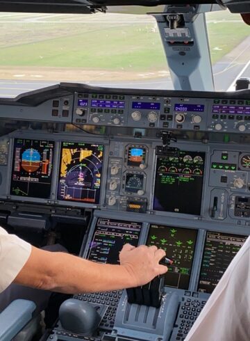 From the A380 Cockpit: Learning to Fly a Behemoth