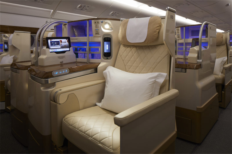 Emirates Refreshed A380 Business Class Seat