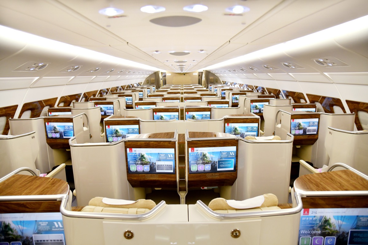 First Look of Emirates Premium Economy and Upgraded Cabin on A380