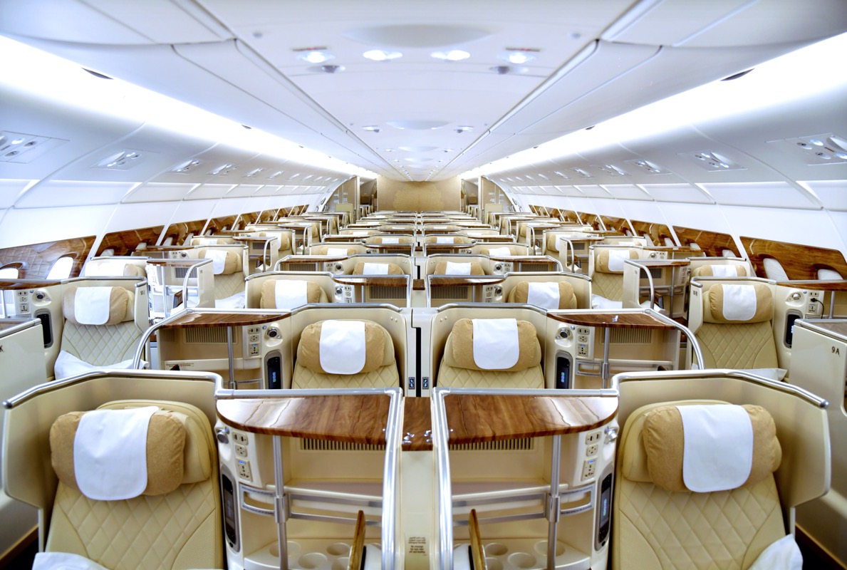 First Look of Emirates Premium Economy and Upgraded Cabin on A380
