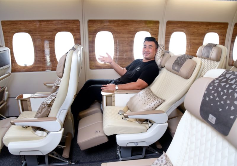 Trying out the new Emirates Premium Economy Seat