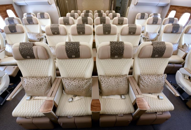 First Look of Emirates Premium Economy and Upgraded Cabin on A380