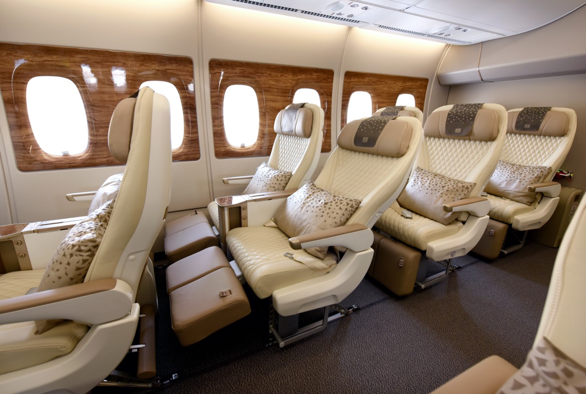 First Look of Emirates Premium Economy and Upgraded Cabin on A380 | ZeNuzz