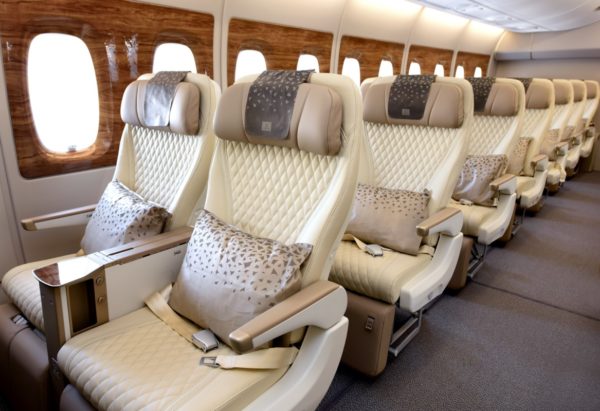 First Look of Emirates Premium Economy and Upgraded Cabin on A380