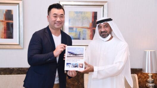 Meeting Sheikh Ahmed Emirates