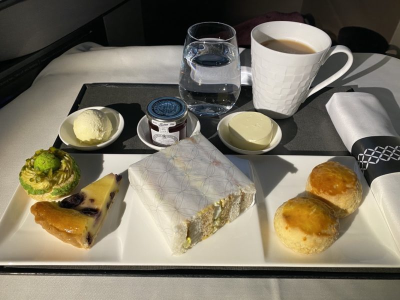 a tray of food on a table