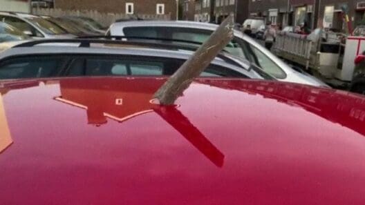 Engine Blades of Longtail B744F Fell Over a Village