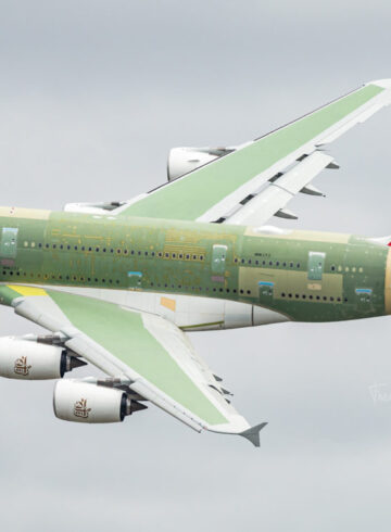 Last Ever Built Airbus A380 Leaves Toulouse