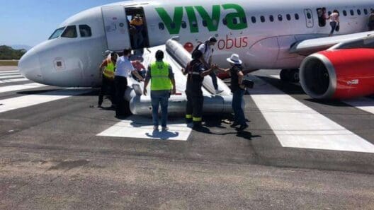 VivaAeroBus A320 Suffers Nose Landing Gear Collapse
