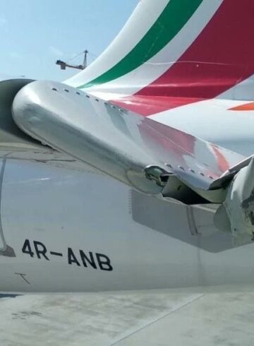 SriLankan A320neo Damaged in Ground Vehicle Collision