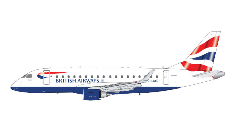 GeminiJets G2BAW560 1:200 BA Cityflyer Embraer 170 G-LCYG