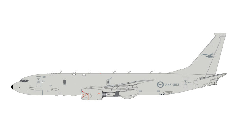 GeminiJets G2RAA971 1:200 Royal Australia Air Force Boeing P-8A Poseidon A47-003