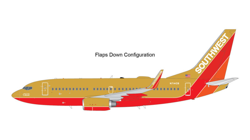GeminiJets G2SWA961F 1:200 Southwest Airlines 737-700 "Classic Retro" (Flaps/Slats Extended)