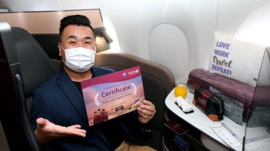Qatar Airways Vaccinated Flight
