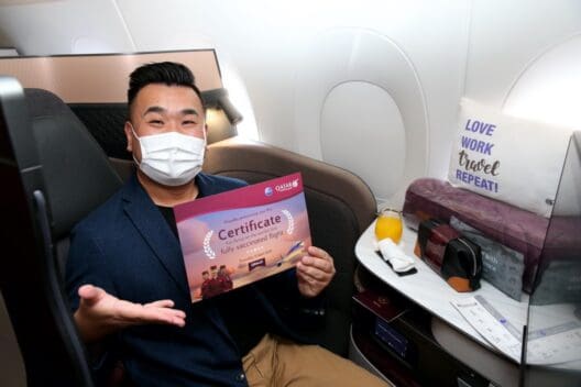 Qatar Airways Vaccinated Flight