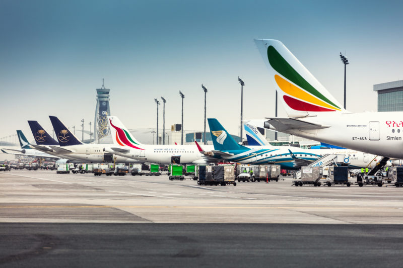 International Airlines at Terminal 1 Concourse D at Dubai Int'l (DXB)