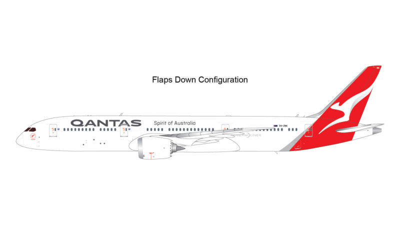 GeminiJets G2QFA983F 1:200 Qantas Boeing 787-9 Dreamliner VH-ZNK (Flaps/Slats Extended)