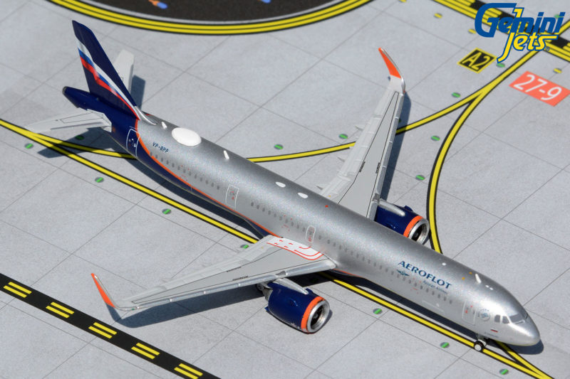 GeminiJets GJAFL1987 1:400 Aeroflot Airbus A321neo VP-BPP