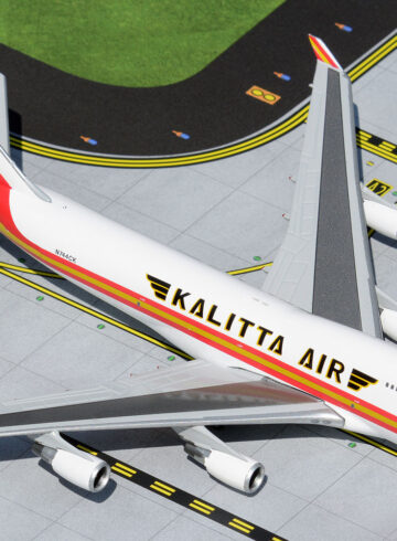 a model airplane on a runway