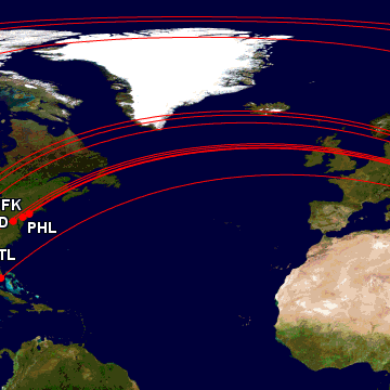 Qatar Airways US Network