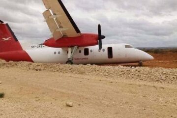 Skyward Express Dash 8 Crash Landed After Gear Collapse in Kenya