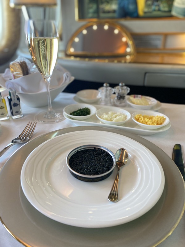 Emirates First Class Caviar