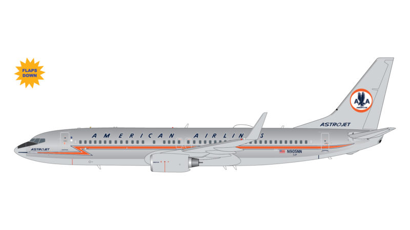 GeminiJets G2AAL990F 1:200 American Airlines 737-800 "Astrojet" (Flaps/Slats Extended) N905NN