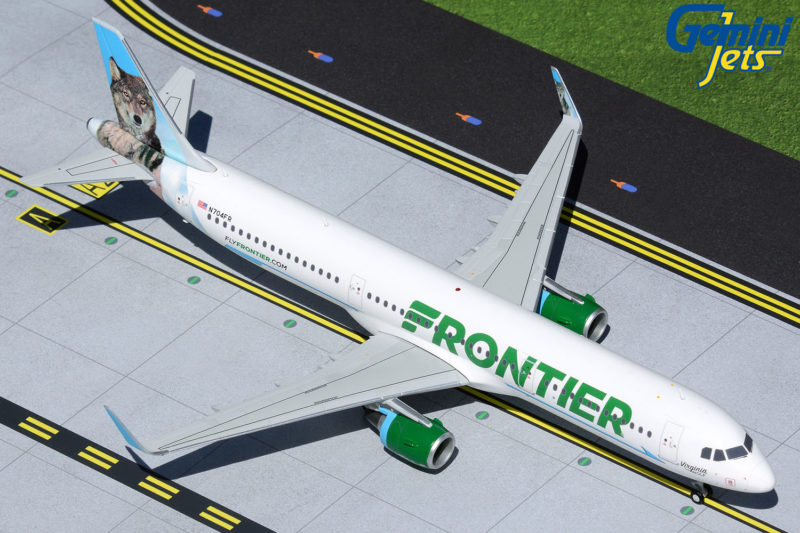 GeminiJets G2FFT973 1:200 Frontier Airbus A321 "Virginia the Wolf" N704FR