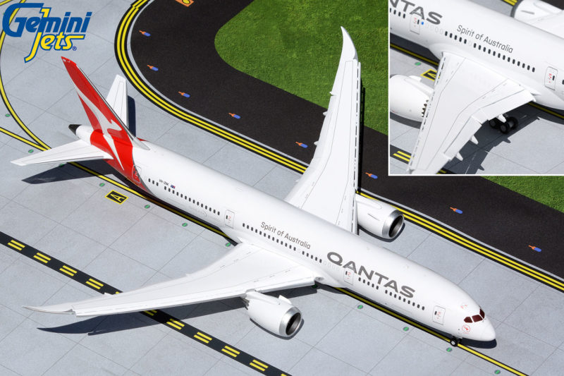 GeminiJets G2QFA983F 1:200 Qantas Boeing 787-9 Dreamliner VH-ZNK (Flaps/Slats Extended)