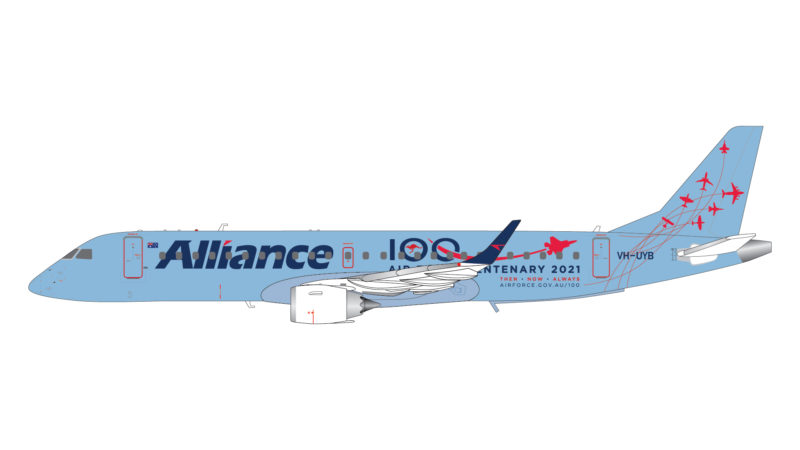 Geminijets G2UTY995 1:200 Alliance Air Embraer 190 "Centenary 2021" VH-UYB