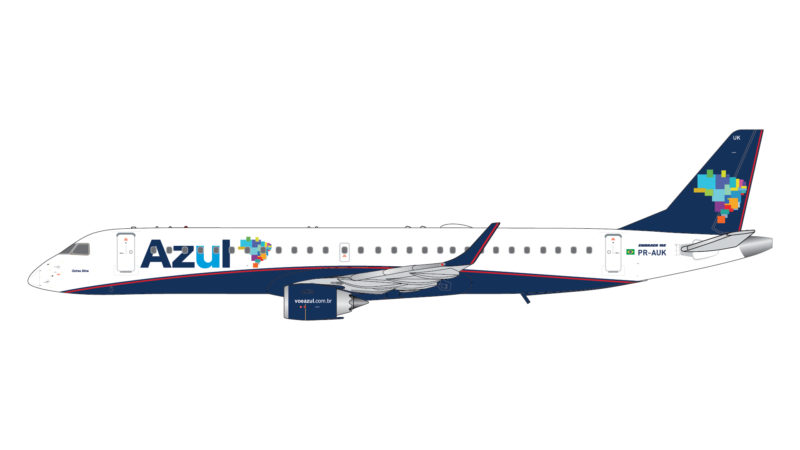 GeminiJets GJAZU1252 1:400 Azul Linhas Aereas Embraer 195 PR-AUK